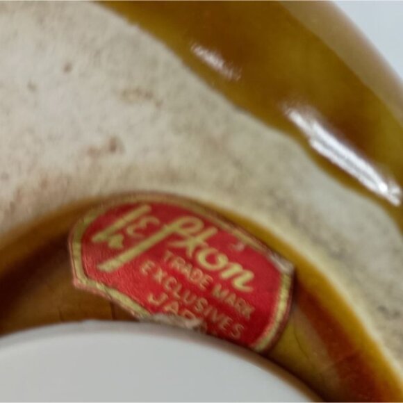 Lefton Stitched Teddy Bear W/Blue Bird Coin Bank Vintage - Picture 6 of 6